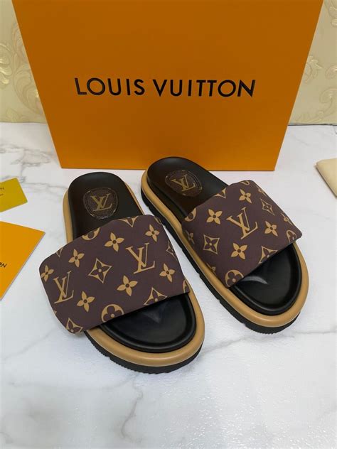 louis vuitton slip ons|louis vuitton sliders brown.